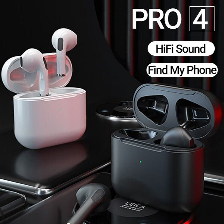 fones de ouvido Bluetooth  Tws Pro4 intra-auriculares para Android e Inpods